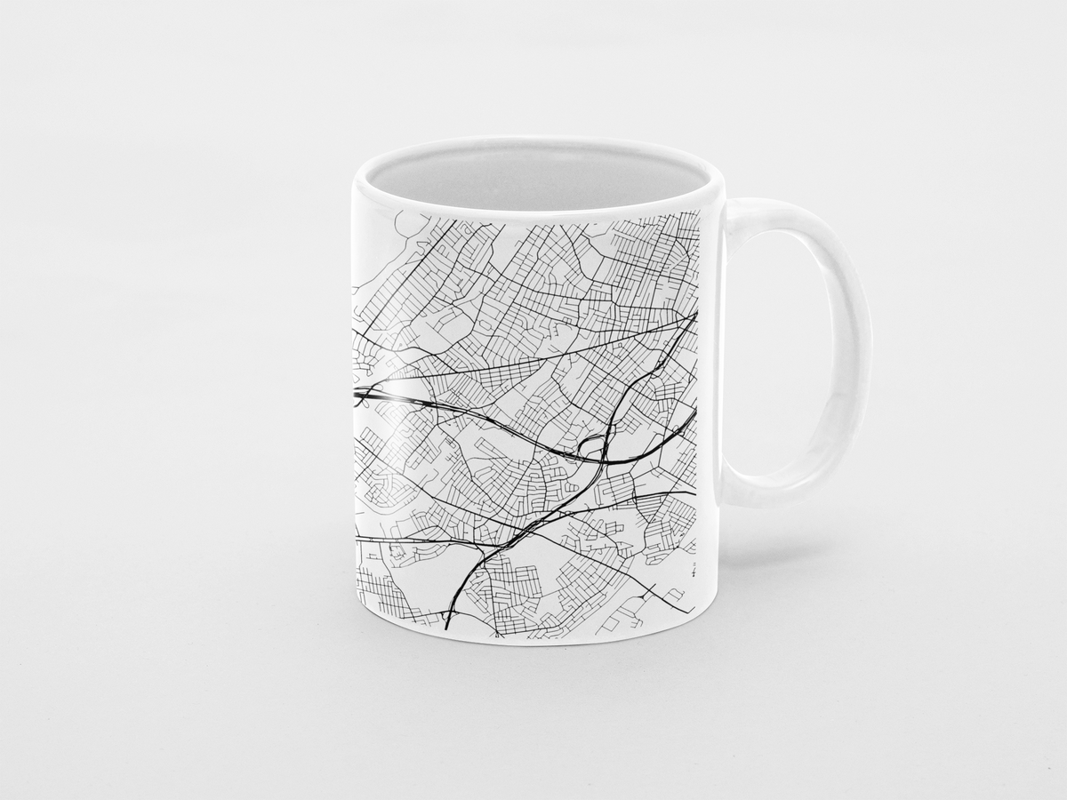 NJ town maps mug for real estate closing gift
