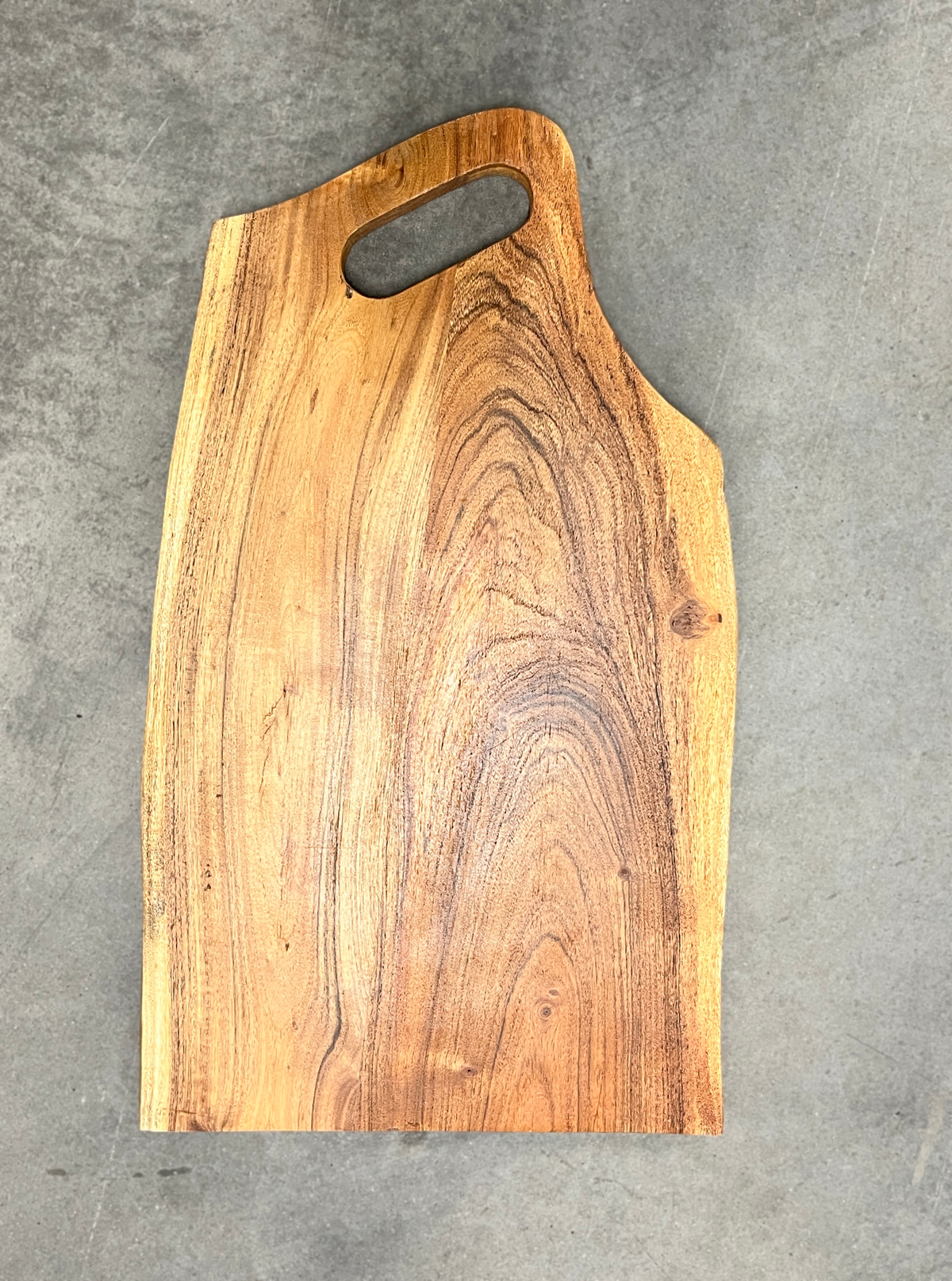 Live edge wood serving board personalized realtor closing gift