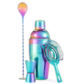 Rainbow iridescent bar tool set realtor closing gift for new homeowners