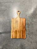Scallop edge charcuterie board with handle realtor closing gift NJ