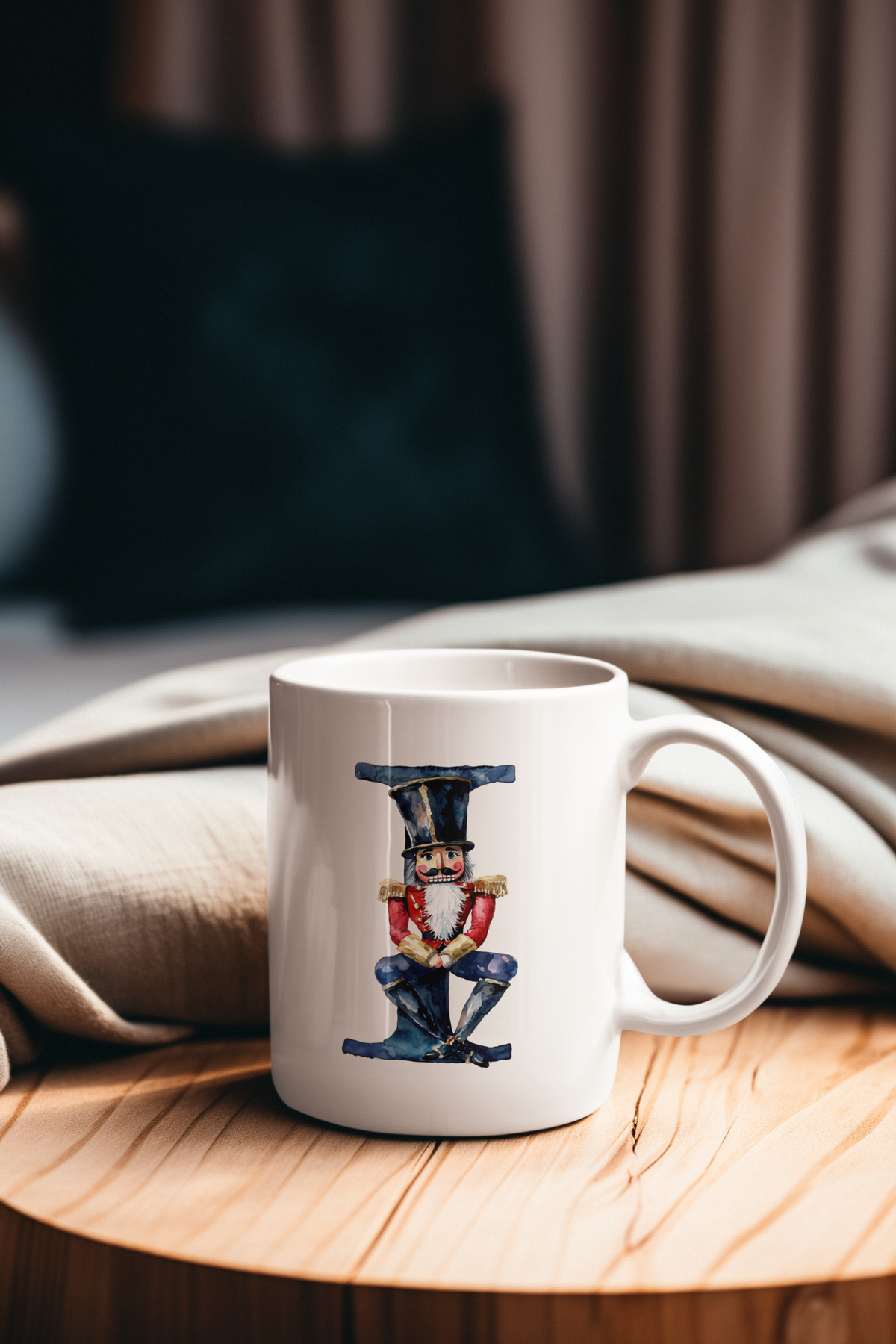 Nutcracker initial mug Christmas closing gift for NJ realtors