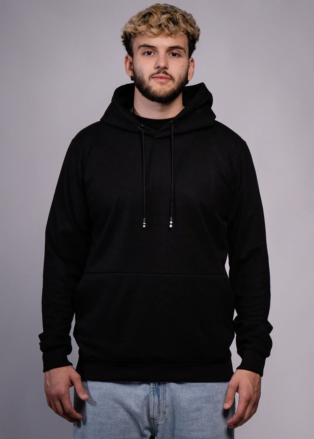 Black lightweight hoodie for realtor team swag