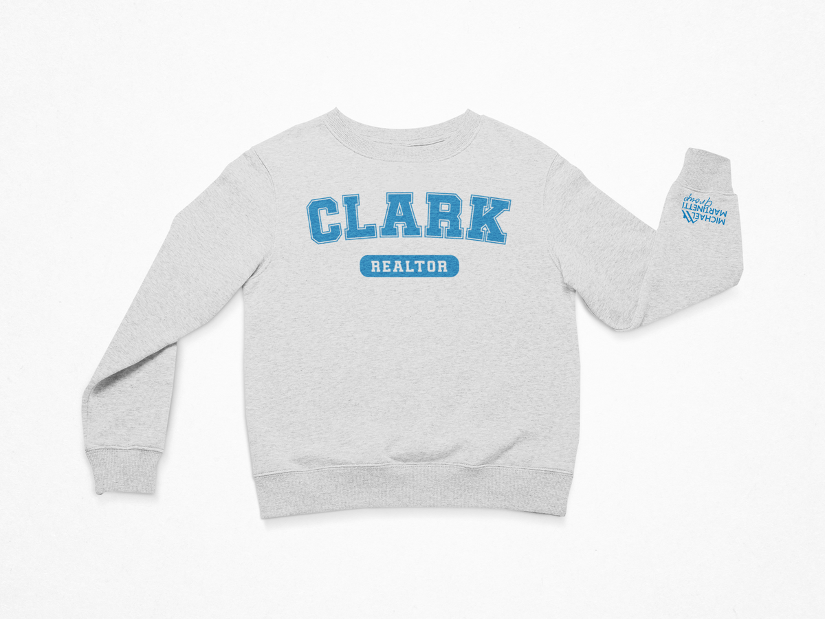Custom city name realtor crewneck for real estate team gear