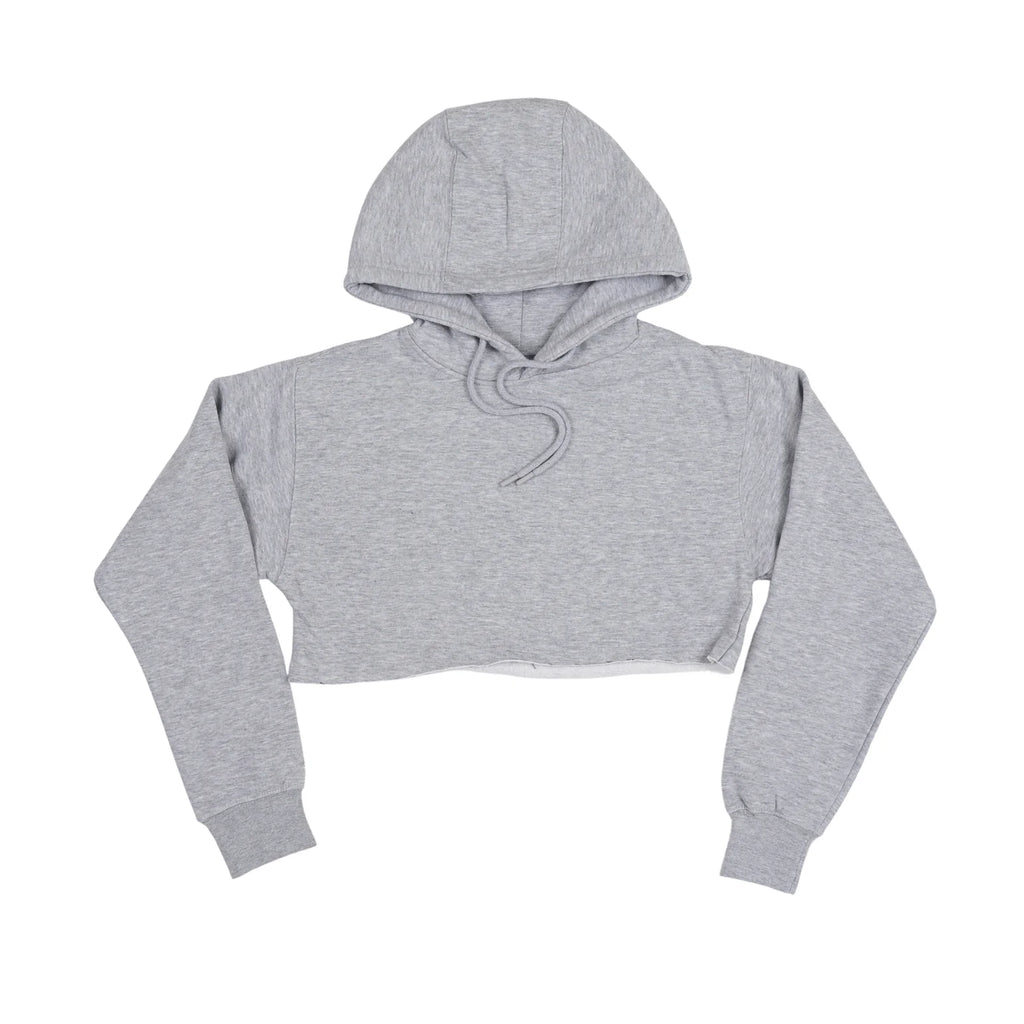 Light gray fleece cropped hoodie realtor apparel NJ