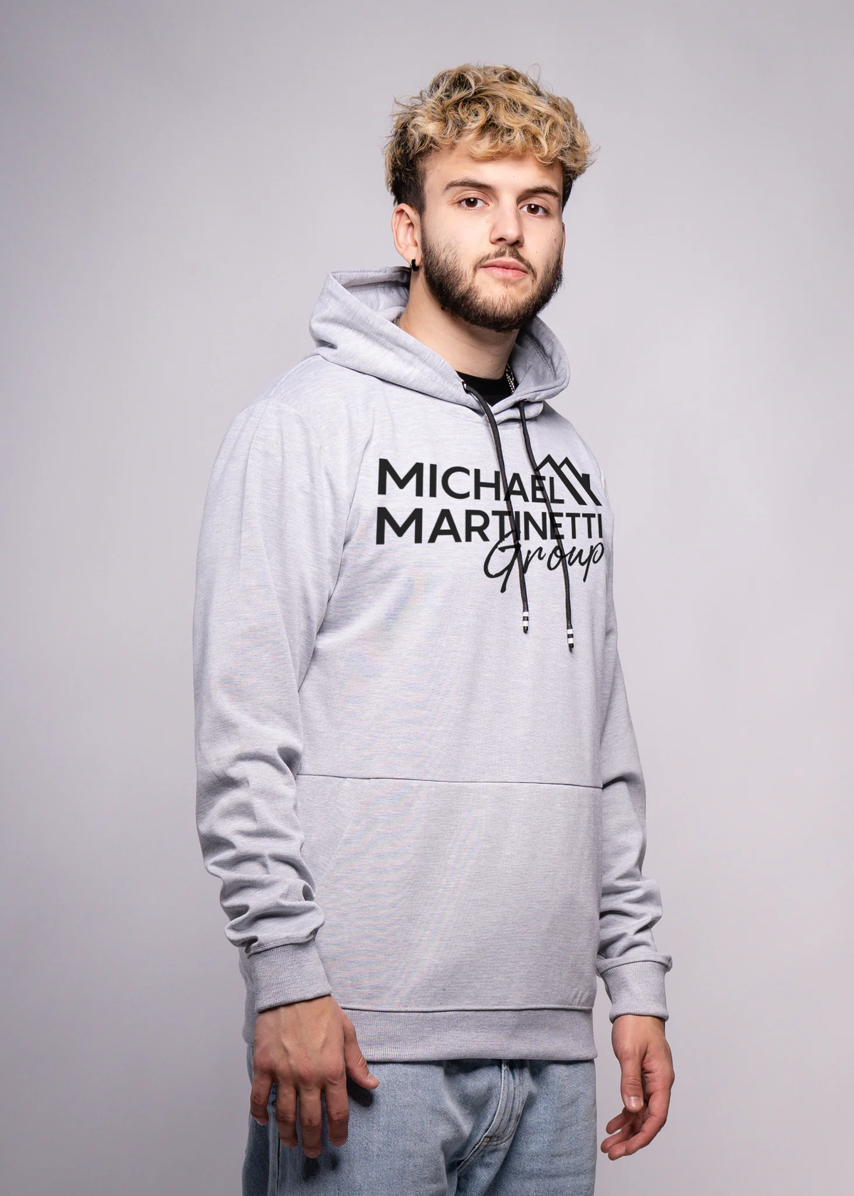 Gray lightweight hoodie NJ real estate team gear