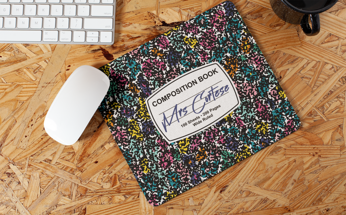 Custom teacher mouse pad realtor popby gift for educator clients NJ