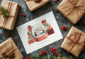 Holiday snowglobe greeting card for NJ real estate client appreciation