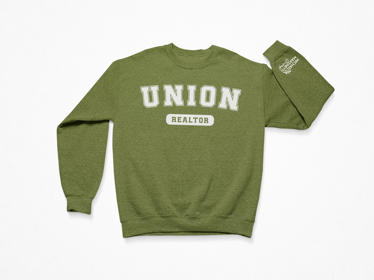 City realtor crewneck sweatshirt for NJ real estate agents